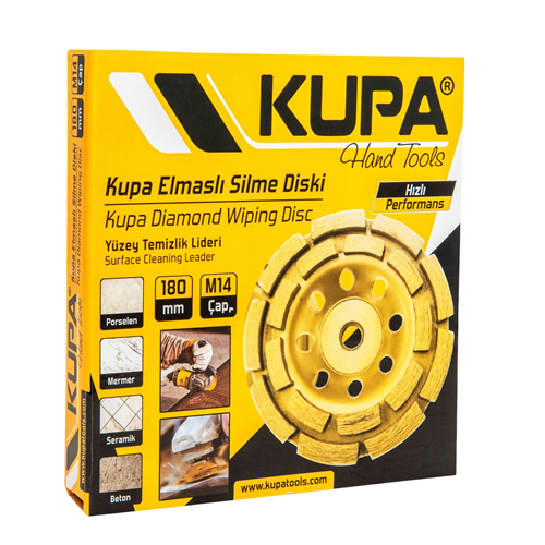 KUPA ELMASLI SİLME DİSKİ 180 MM